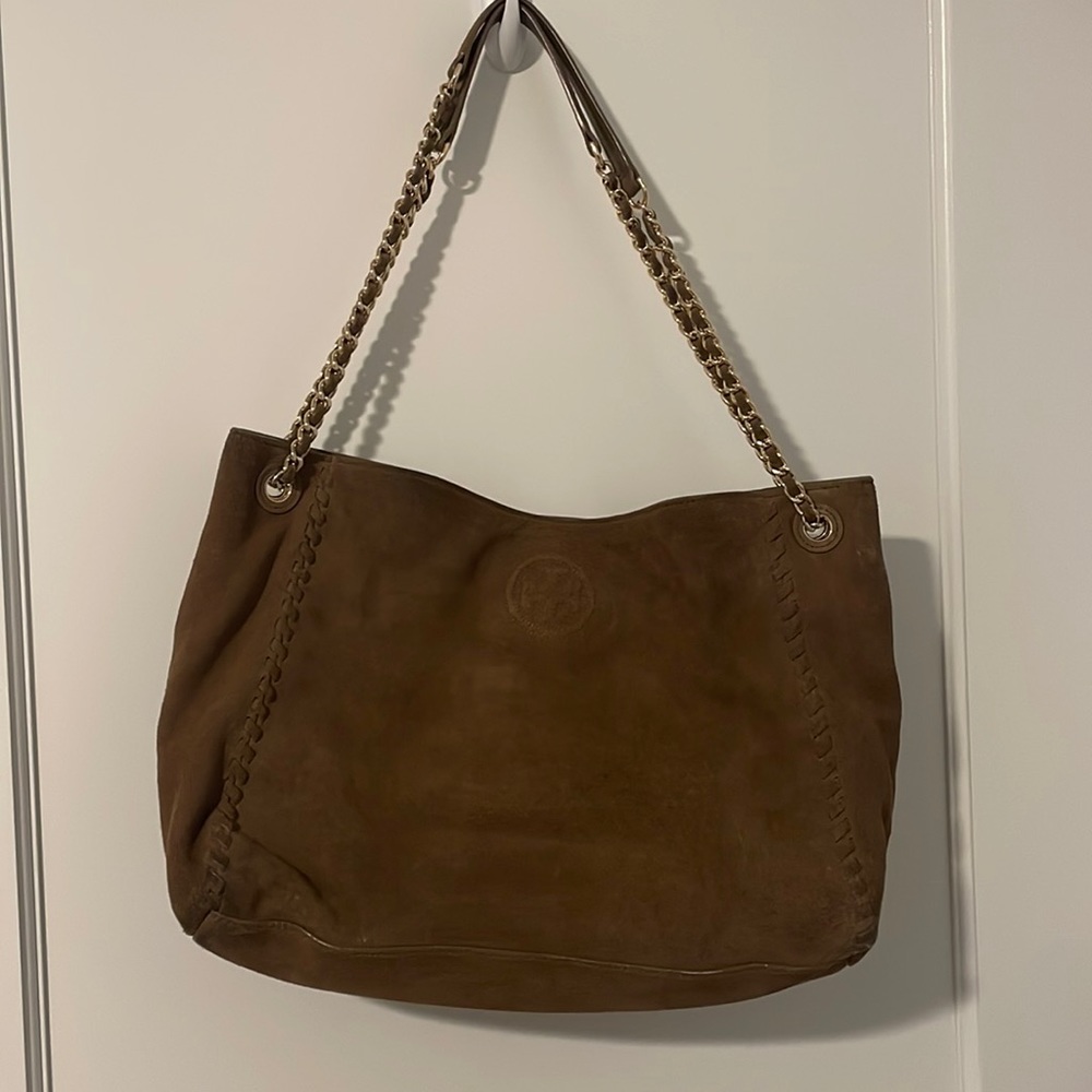 Tory Burch suede shoulder bag